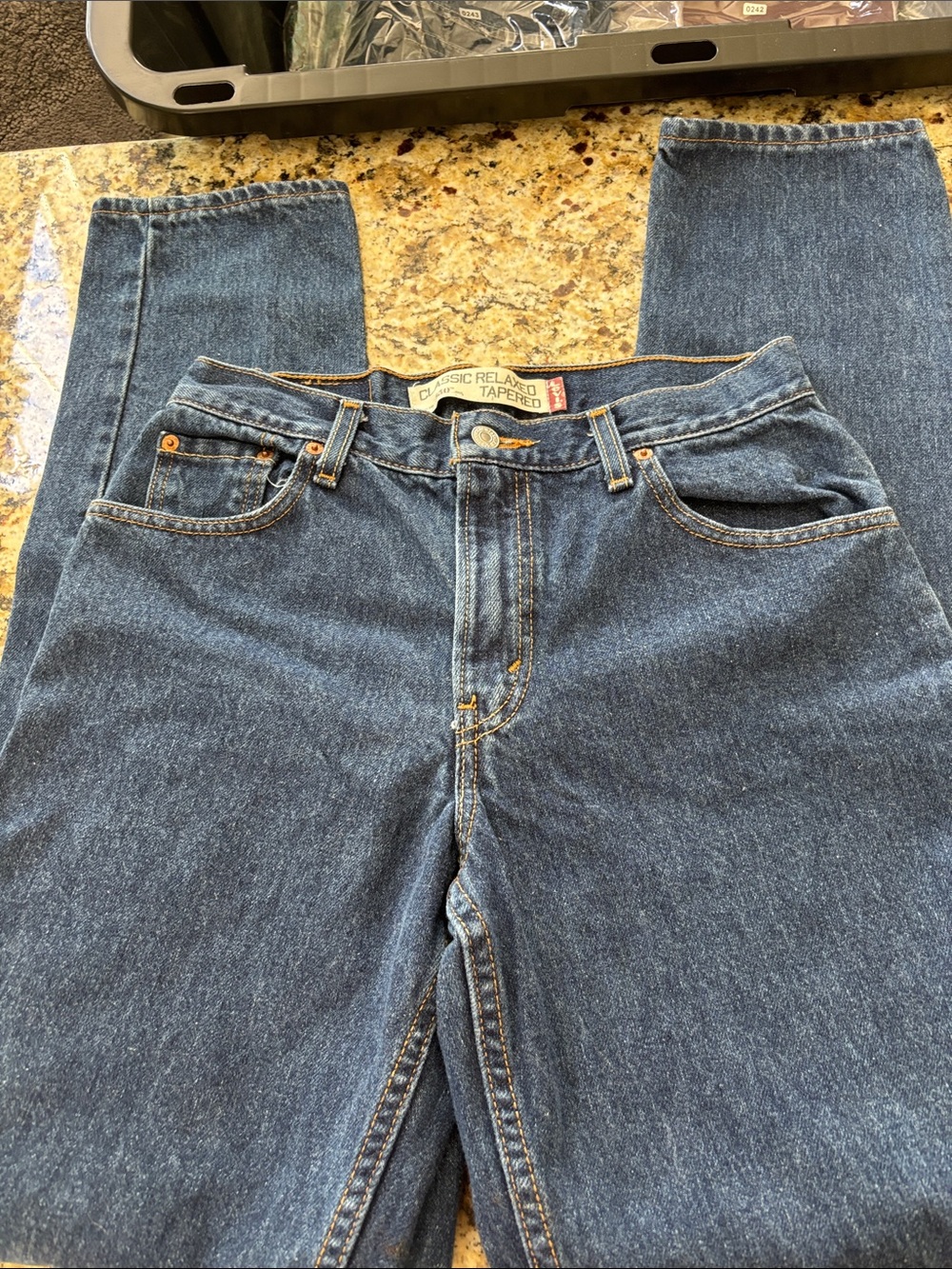 Levi's Women's Relaxed 550’s Tapered Jeans - Dark Blue Denim